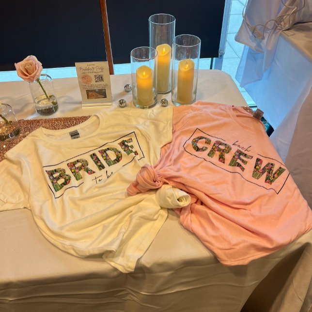 Cactus Crew Bride-To-Be T-Shirt (Cactus Crew - Bride + Bach Crew t-shirts)