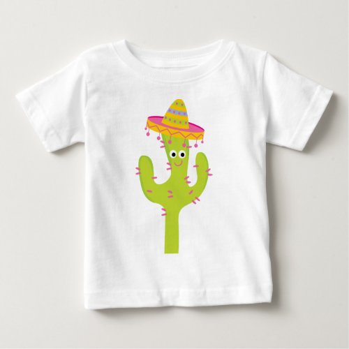 Cactus Cute Mexican Baby T_Shirt