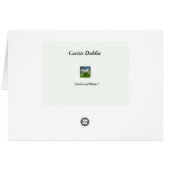 Cactus Dahlia Cards (Back Horizontal)