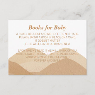 Cactus Desert Arizona Southwestern Books for Baby Enclosure Card