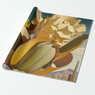Cactus Desert Boho Wrapping Paper