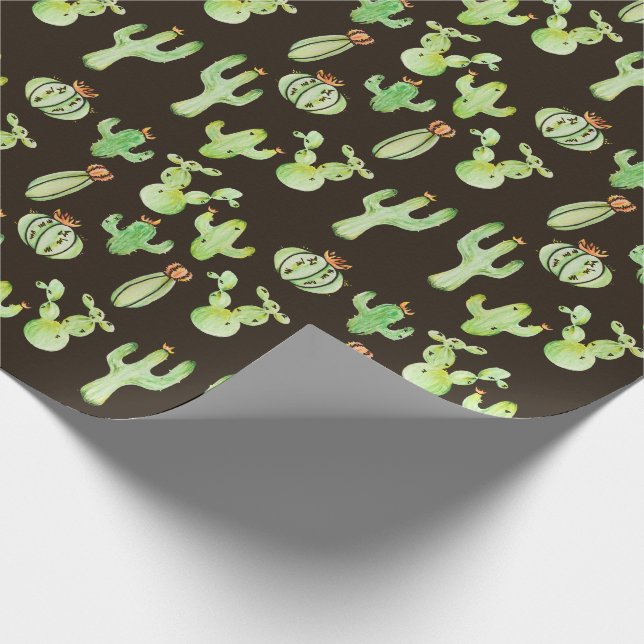 Cactus Desert Child Wrapping Paper (Corner)