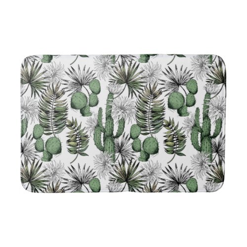 Cactus Desert Pattern Bath Mat