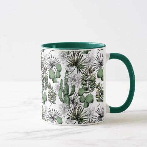Cactus Desert Pattern Mug
