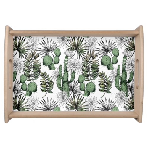 Cactus Desert Pattern Serving Tray