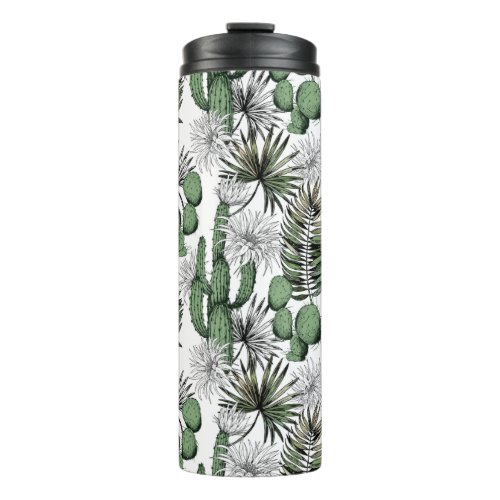 Cactus Desert Pattern Thermal Tumbler