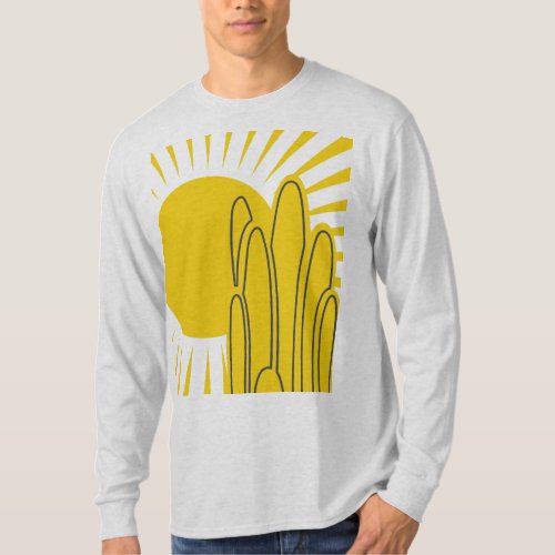 Cactus Desert Sunrise T_Shirt