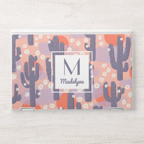 Cactus Desert Sunset Botanical Personalized HP Laptop Skin