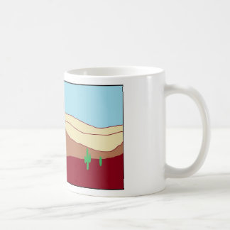 Cactus desert vista coffee mug