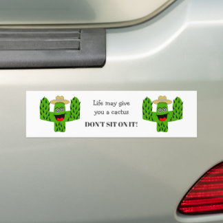 Cactus Design Bumper Sticker