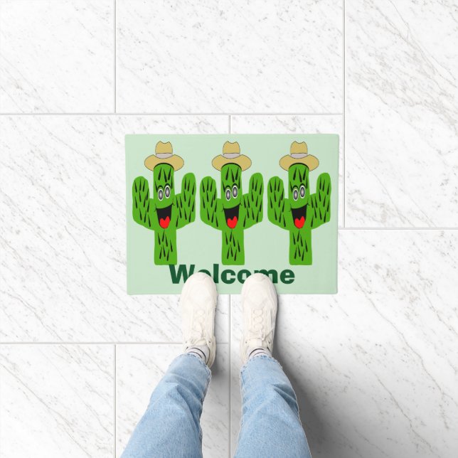 Cactus Design Doormat (Indoor)