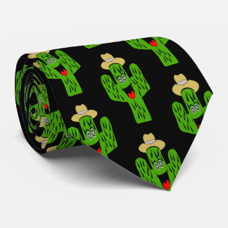 Cactus Design Neck Tie