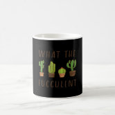 Cactus Tumbler,Cup-What the Fucculent-Cute Succulent Gifts for Women,Plant  Lady Gifts,Cactus Gifts for Gardeners Women,Plant Gifts for Plant