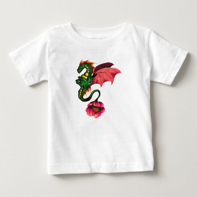 Cactus Dragon Baby T-Shirt (Front)
