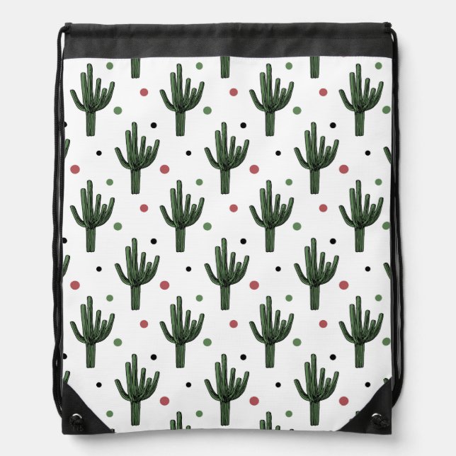 Cactus Drawstring Bag (Front)