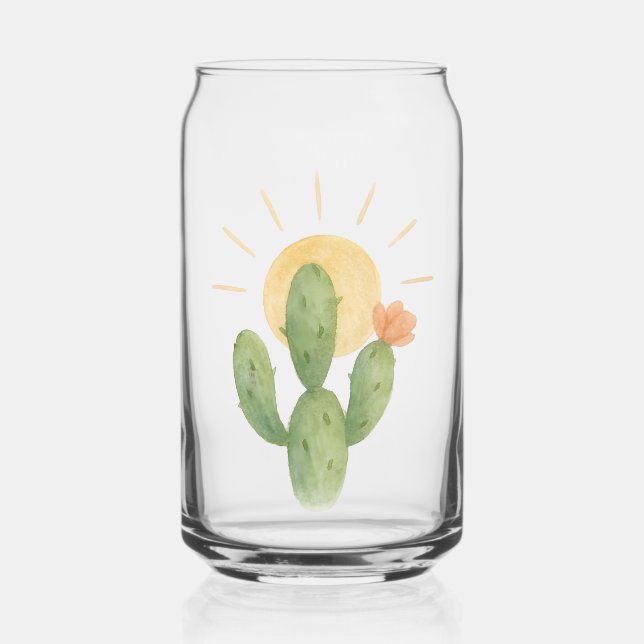 Cactus Drinkware Set Can Glass (Front)