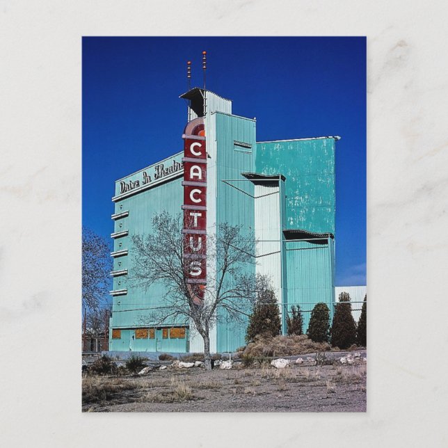Cactus Drive-In Theater, Albuquerque, New Mexico Postcard (Front)