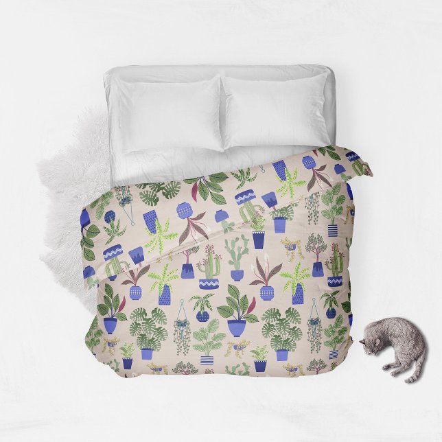 Cactus Dusty Pink Pattern Duvet Cover (Creator Uploaded)