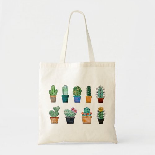 Cactus et petites plantes Tote bag