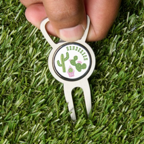 Cactus Family Personalized Divot Tool