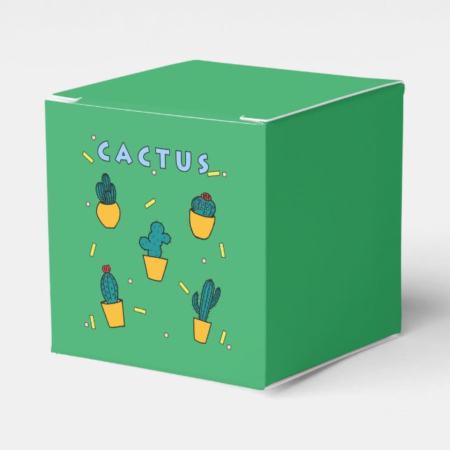 Cactus Favor Boxes (Front Side)