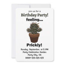 Cactus Feeling Prickly Sassy Birthday Party