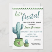 Cactus Fiesta Boy Baby Shower Invitation (Front)