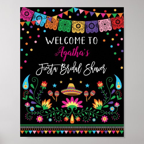 Cactus Fiesta Bridal Shower Welcome Sign Decor