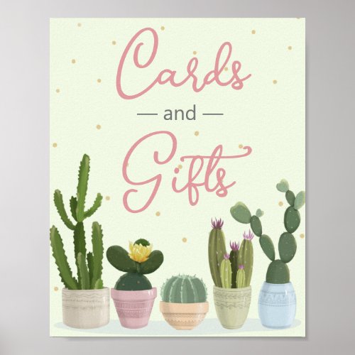 Cactus Fiesta Cards and Gifts  Poster