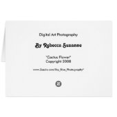 Cactus Flower (Back Horizontal)