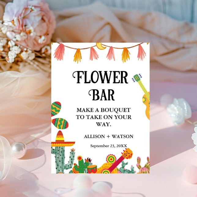 Cactus Flower Bar Bridal Shower Table Sign (Creator Uploaded)