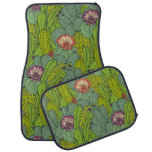 Cactus Flower Pattern Car Floor Mat