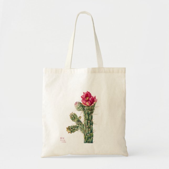 Cactus Flower Tote Bag (Front)