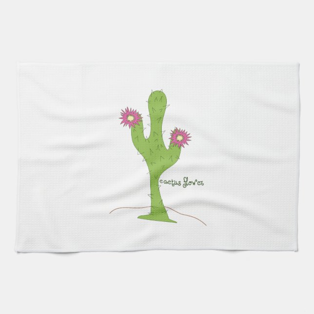 Cactus Flower Towel (Horizontal)