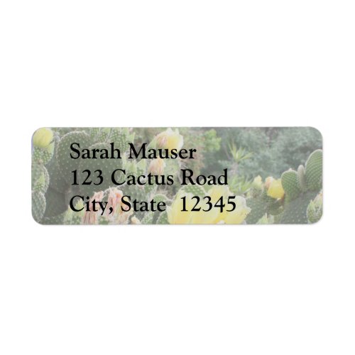 Cactus Flowers Labels