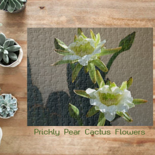 Cactus Flowers Prickly Pear Blossoms Photographic Jigsaw Puzzle