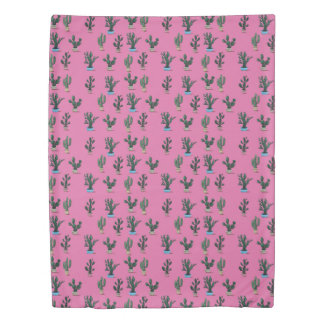 Cactus friends duvet cover by Nefertara