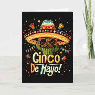 Cactus - Funny Cinco De Mayo Men Women Mexico Mexi Card
