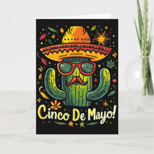 Cactus - Funny Cinco De Mayo Men Women Mexico Mexi Card