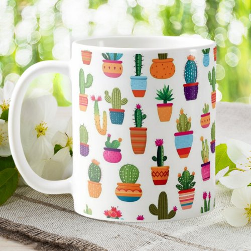 Cactus Garden House Plants Pots Plantations  Coffee Mug