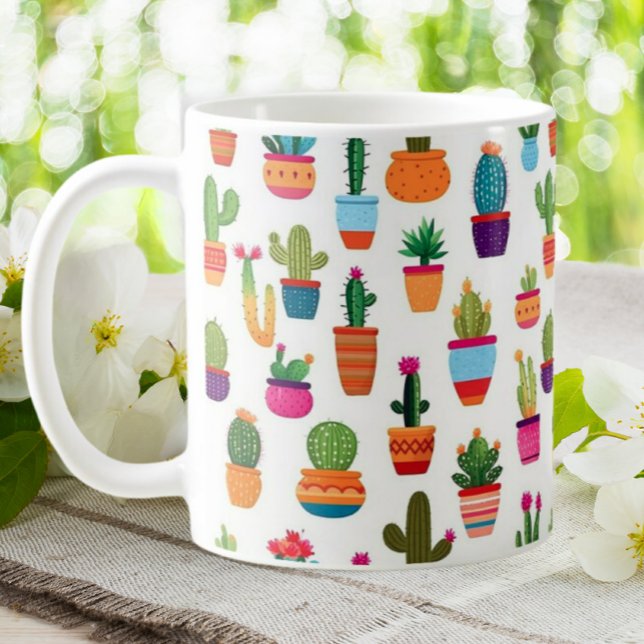 Cactus Garden House Plants Pots Plantations  Coffee Mug (Creator Uploaded)