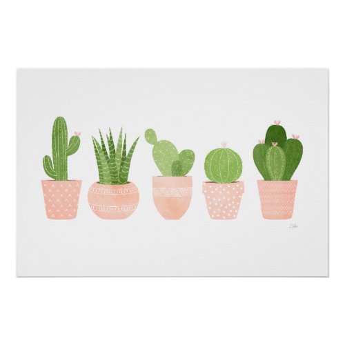 Cactus Garden Poster