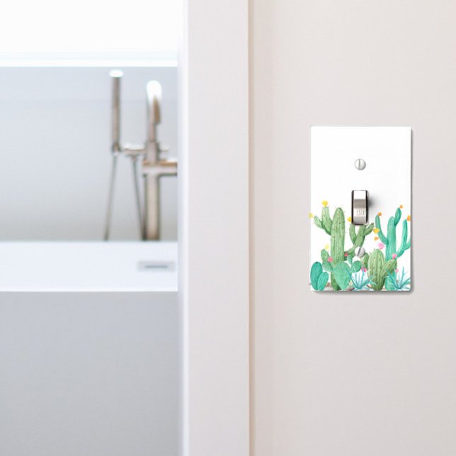 Cactus Garden Succulent Desert Southwest Light Switch Cover (Creator Uploaded)