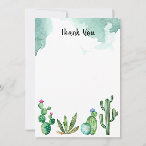 Cactus Garden Thank You Card