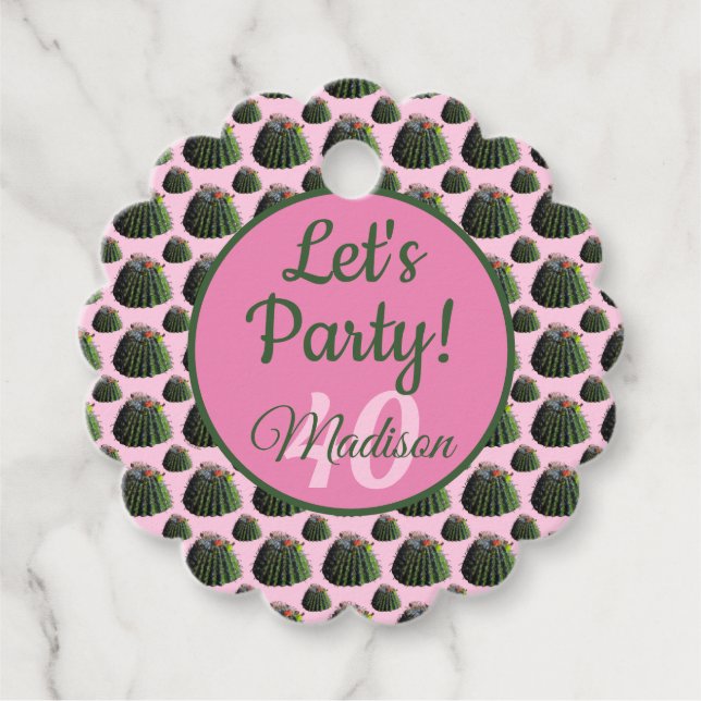 Cactus Gift / Favor Tag (Front)