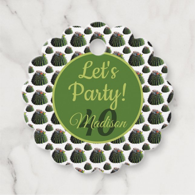 Cactus Gift / Favor Tag (Front)