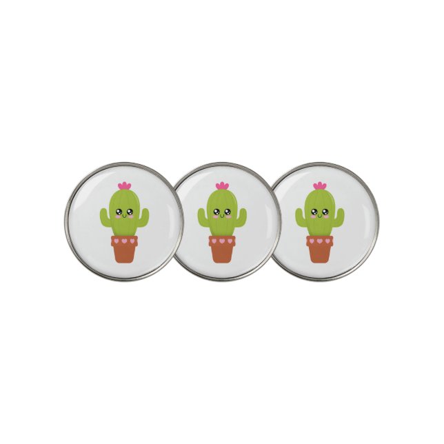 Cactus Golf Ball Marker (3 Up)