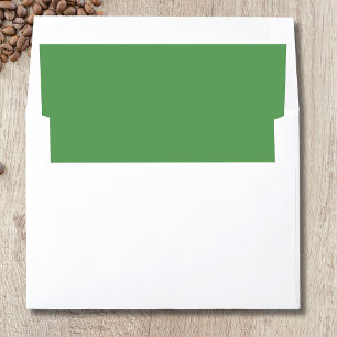Cactus Green modern earthy solid color Envelope Liner