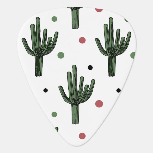 Cactus Guitar Pick (Front)