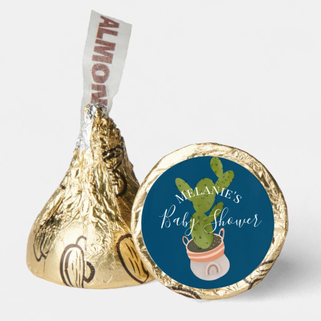 Cactus Hand Drawn Baby Shower Hershey®'s Kisses® (Front)